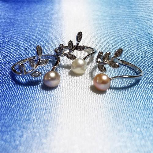 指輪 リング  淡水真珠 淡水パール AAA サイズ調節可能 真珠指輪 真珠リング ギフト プレゼントラッピング対応｜jct-pearl