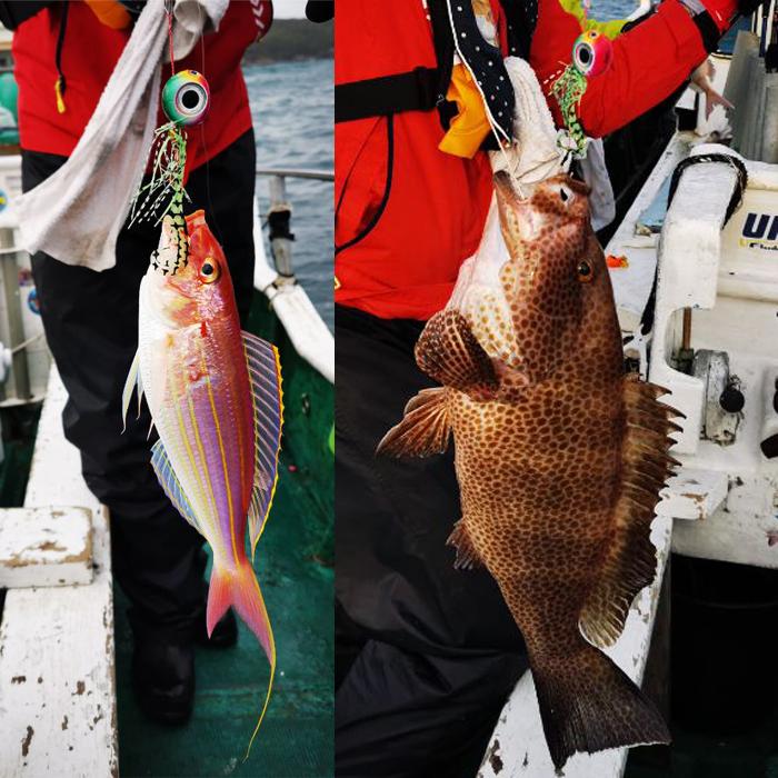 鯛ラバ 仕掛け リアル魚眼 5色セット 100ｇ 1ｇ タイラバ 3dアイ Tr2 2 釣具と真珠の卸直販 Jct 通販 Yahoo ショッピング