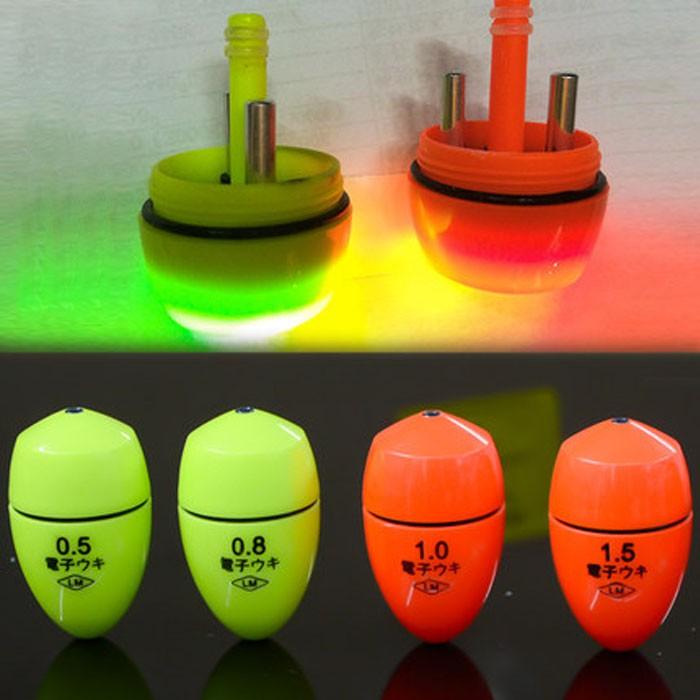 電気ウキ 1.0号 2個セット 中通し 円錐 ウキ BR425 夜釣り : 釣具と