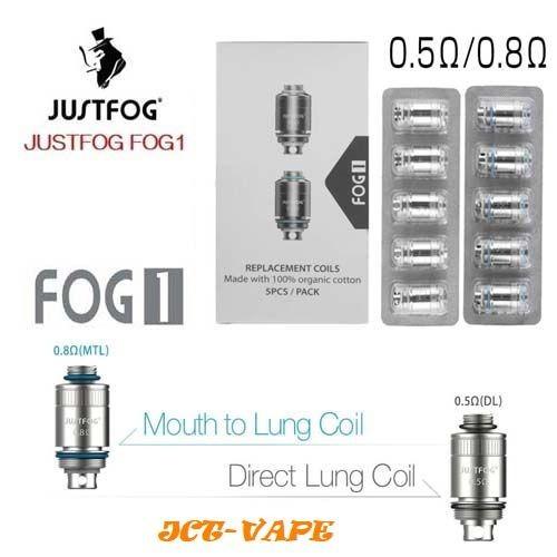 JUSTFOG FOG1 専用 コイル フォグワンコイル 5個入り 正規品 電子タバコ fog1coil電子タバコ専門JCTヤフー店