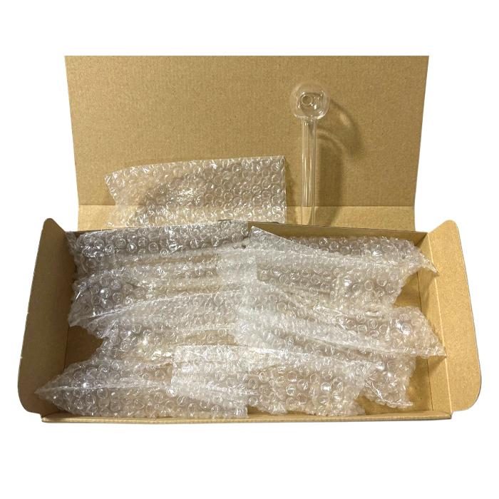 ガラスパイプ 10本 セット 長さ 10cm 球径 2.5cm ハッカパイプ