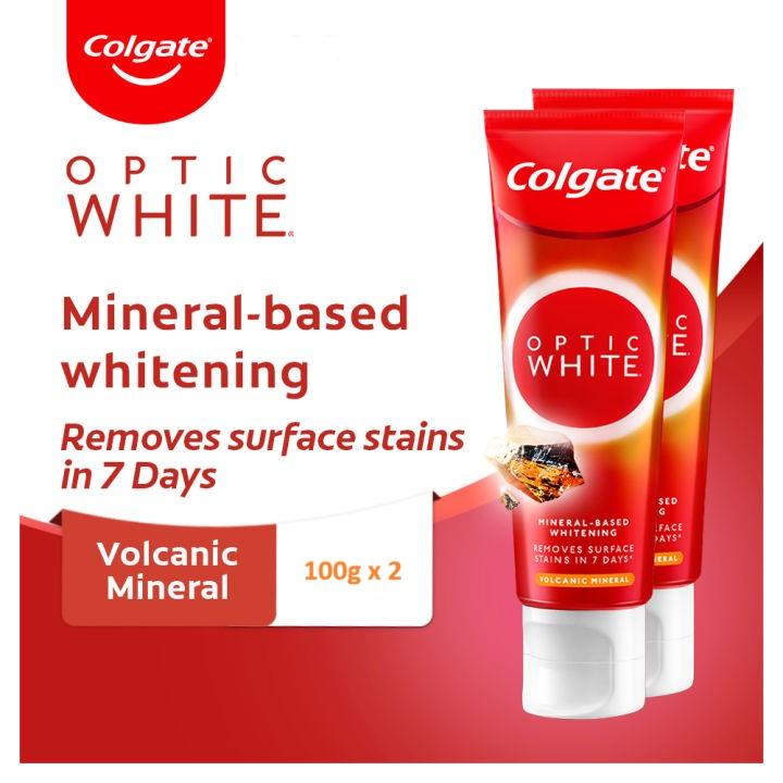 Colgate Optic White Volcanic Minerals Toothpaste 100g × 2本セット コルゲート オプティックホワイト ボルカニック 歯磨き粉 | 