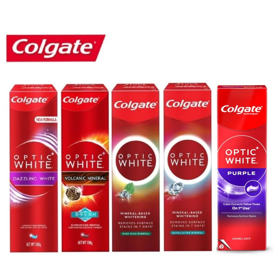 Colgate Optic White Mint Plus Mineral Toothpaste 100g x 3本セット コルゲート オプティックホワイト ミントプラス ミネラル 歯磨き粉 |  | 02