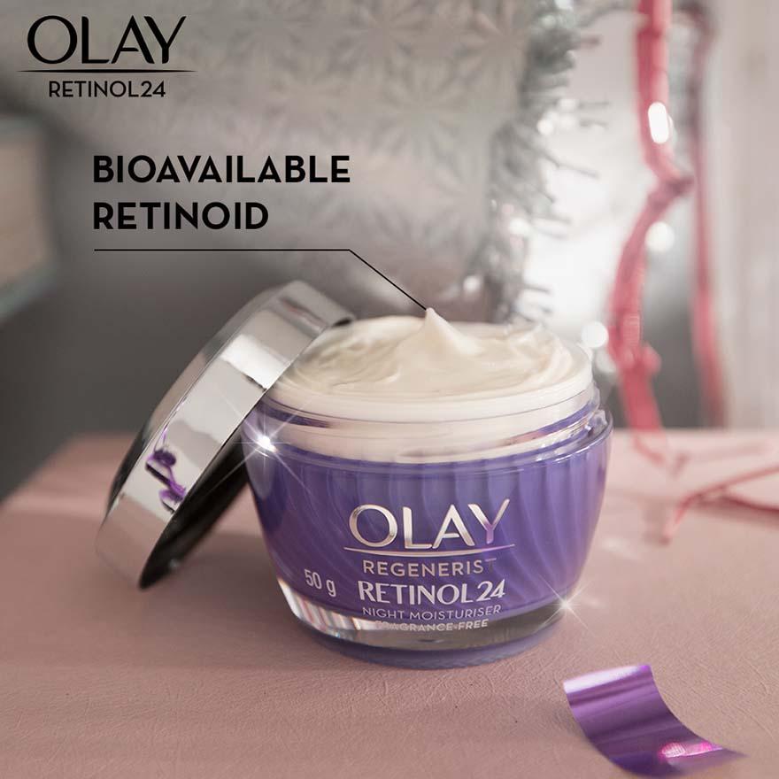 Olay オレイ リジェネリスト レチノール24 セット ナイト モイスチャライザー 50g ナイト フェイシャル セラム 30mL 美容液 保湿クリーム スキンケア | OLAY | 03