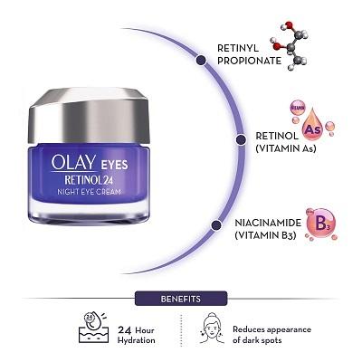 OLAY RETINOL24 EYES NIGHT EYE CREAM レチノール24 ナイト アイクリーム 15ml 海外直送｜jctrading｜02