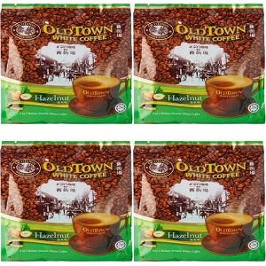 オールドタウン OLDTOWN Hazelnut 15 x 35g ホワイトコーヒー ヘーゼルナッツ 3in1｜マレーシアコーヒー 4袋セット | 