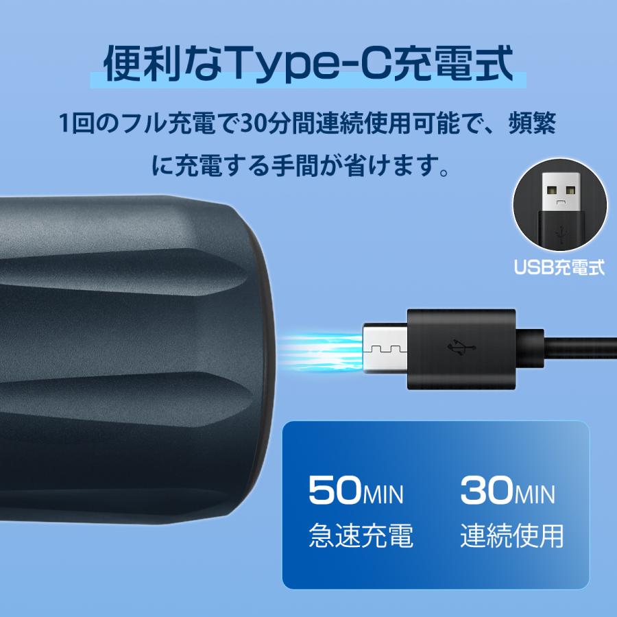 Beautiplove シェーバー 男性 髭剃り 携帯用 超小型 6枚刃 回転式 電気