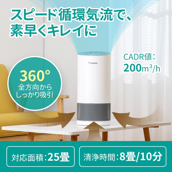 空気清浄機 コンパクト ウイルス除去 除菌 除菌機能 タバコ ペット 花粉 ホコリ 脱臭機 静音 オフィス 寝室 セール プレゼント 父の日 ギフト 1年保証 Cf 8116 Fine Life Yahoo 店 通販 Yahoo ショッピング
