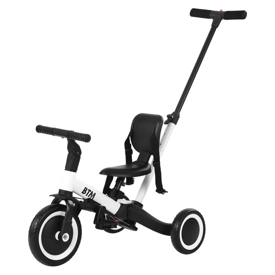 子供用三輪車 4in1 三輪車のりもの 押し棒付き 自転車 おもちゃ