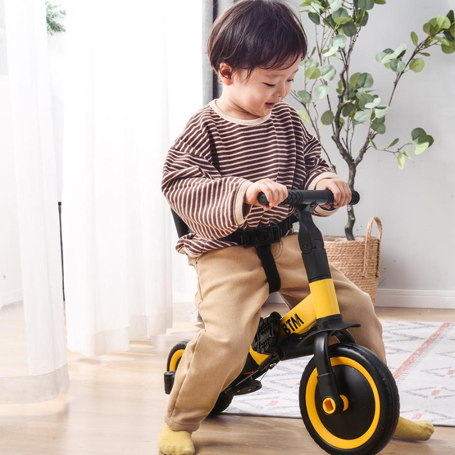 子供用三輪車 4in1 三輪車のりもの押し棒付き 自転車 おもちゃ