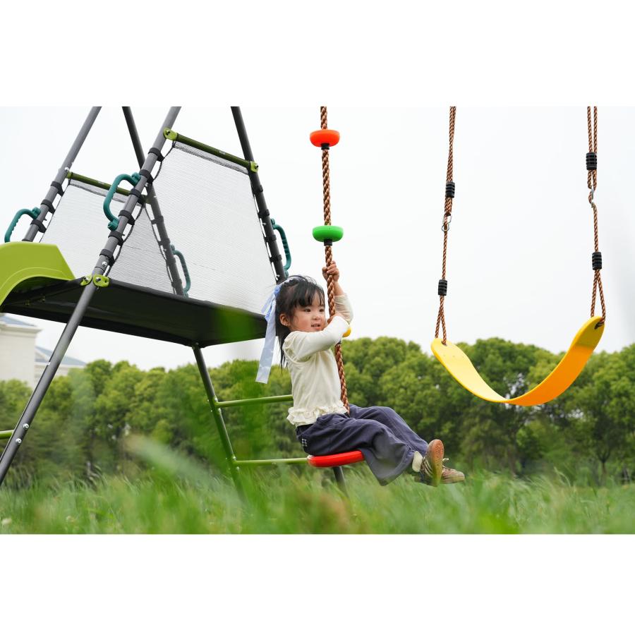 大型遊具 屋外遊具 滑り台 ブランコセット 多機能 室外遊び ジャングルジム Amazon.co.jp: STPZHXC 大型遊具 屋外遊具 滑り台 ブランコ