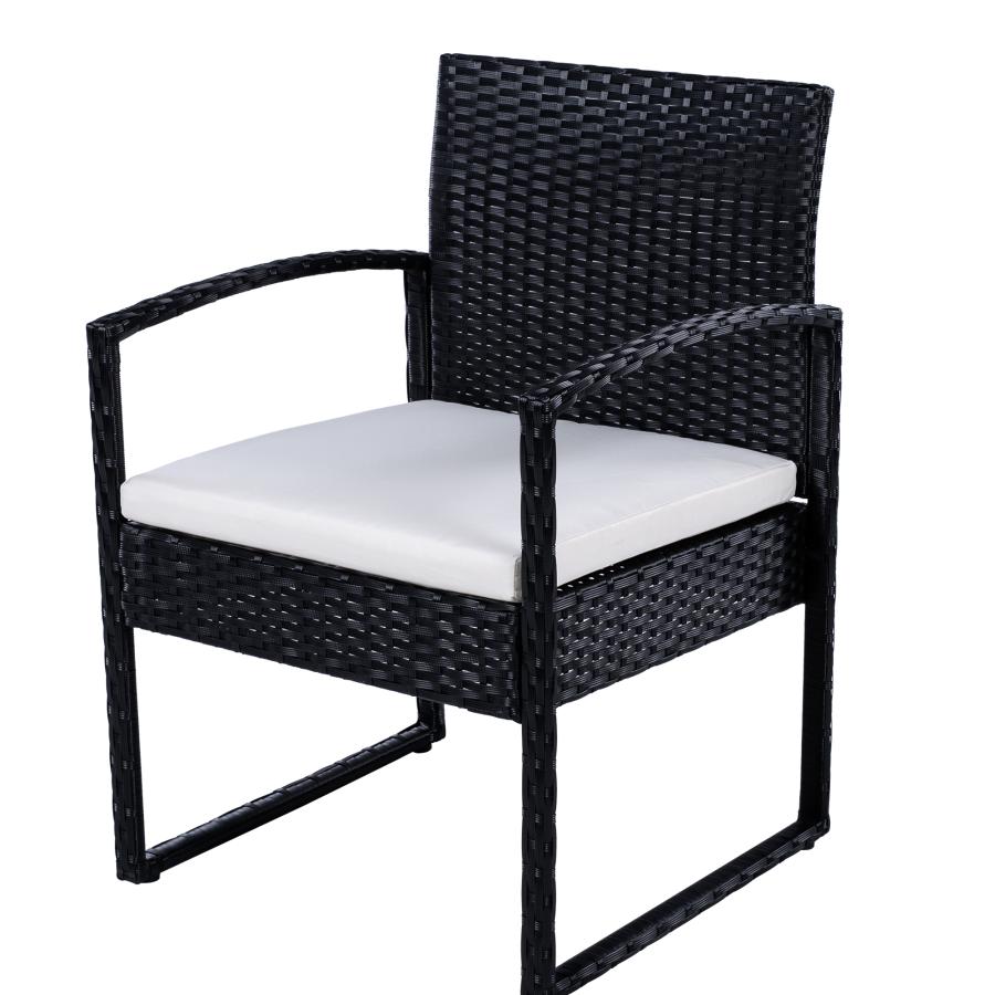 ラタン調 ガーデンファニチャー 3点 ガーデンテーブル ガーデン