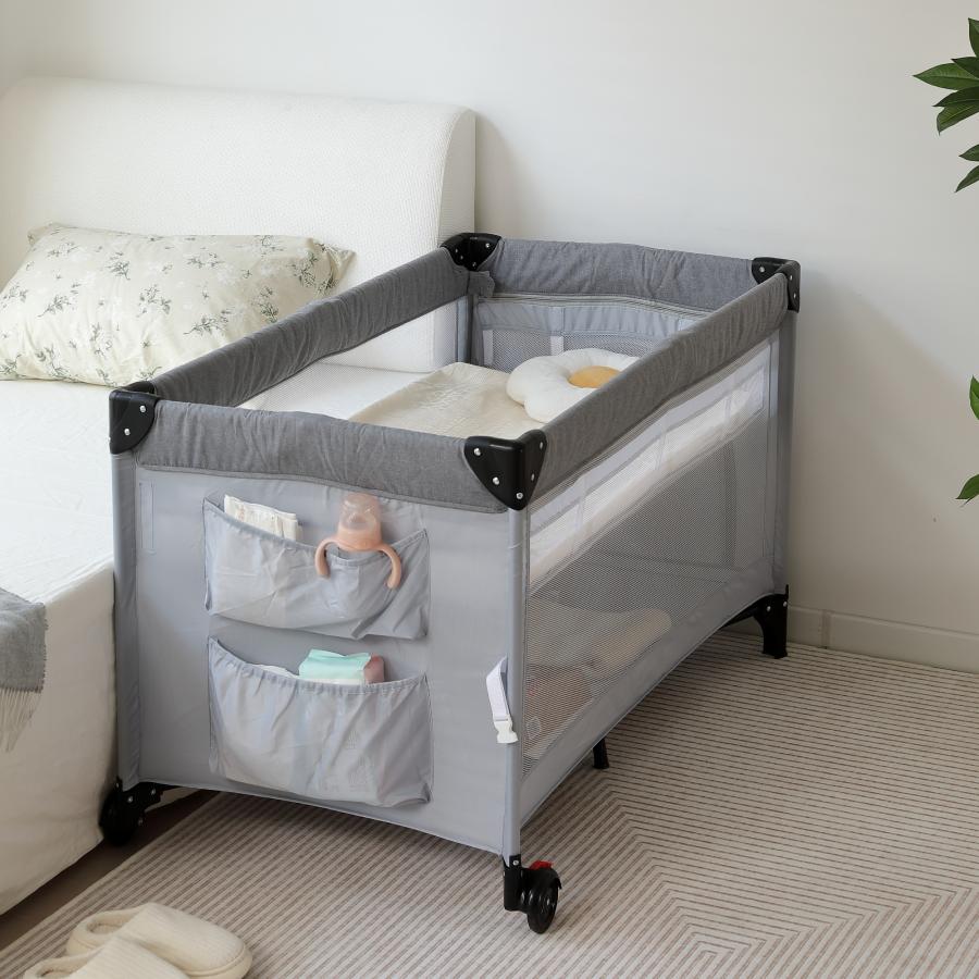 折りたたみ　ベビーベッド　添い寝ベッド Amazon.co.jp: ベビーベッド 折りたたみ 添い寝ベッド 120x50cm