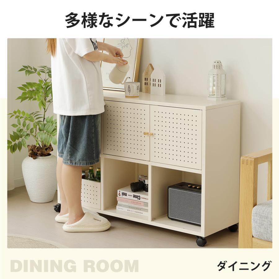 キャビネット スチール サイドボード キャスター付き メタル 金属製 おしゃれ キャビネット スチール サイドボード キャスター付き メタル