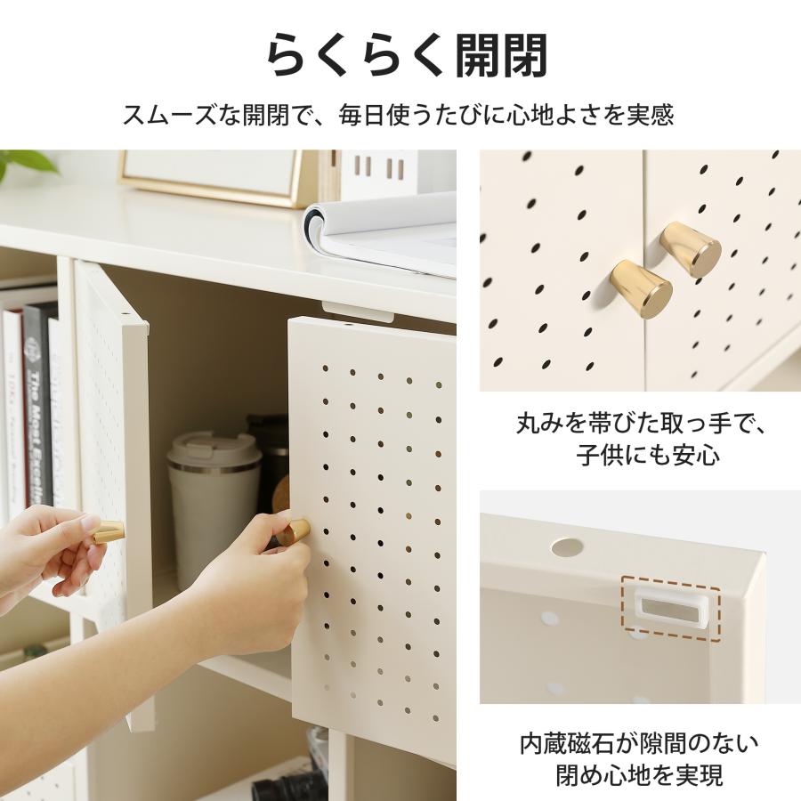 キャビネット スチール サイドボード キャスター付き メタル 金属製 リビング用 キャビネット スチール サイドボード キャスター付き メタル