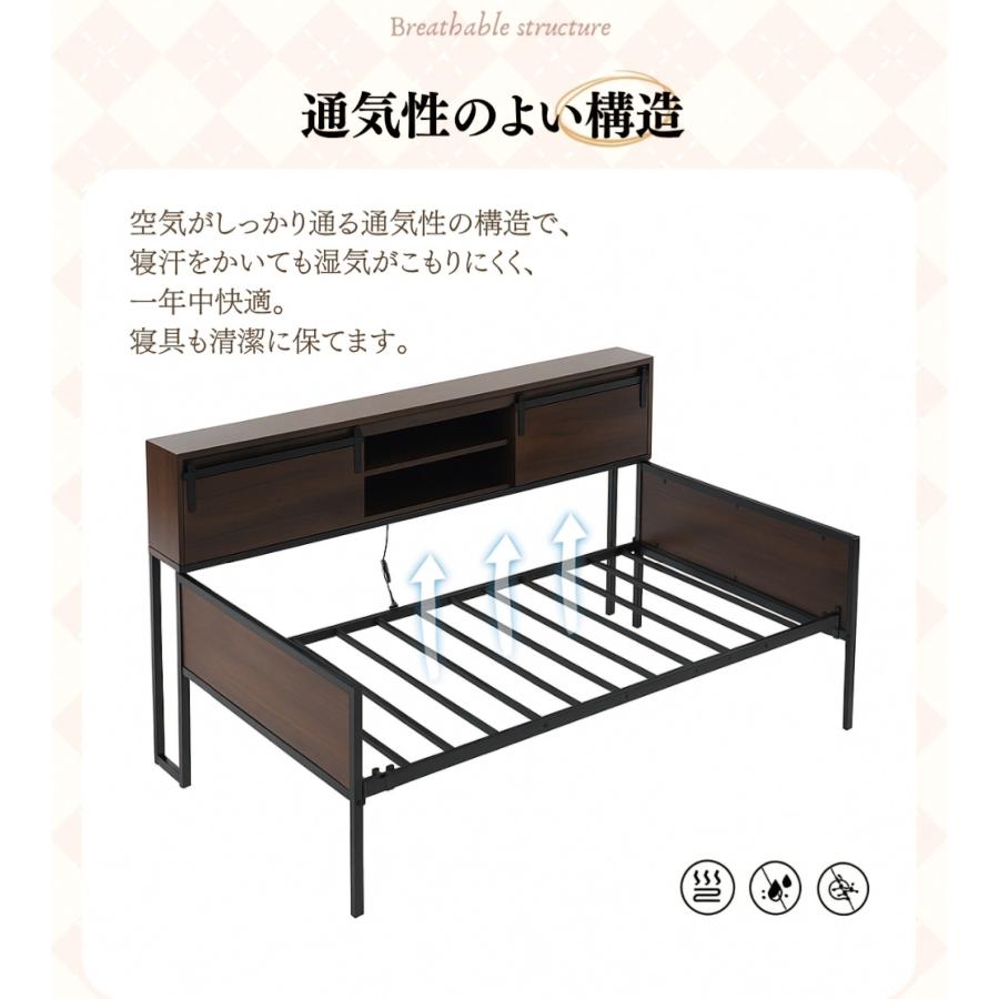 【新作】【ブラック】親子ベッド 二段ベッド パイプベッド 多段ベッド 親子ベッド 二段ベッド 多段ベッド シングル ベッド コンセント付き 宮