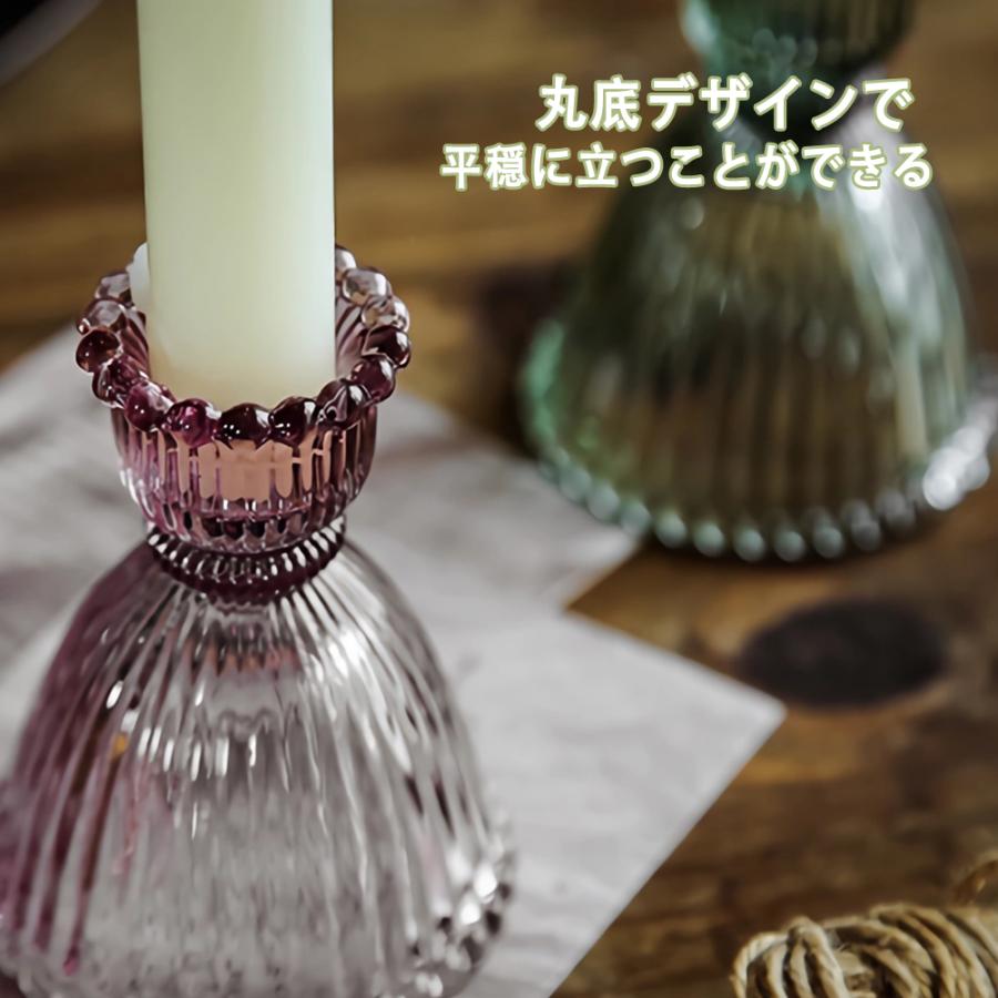 スクリスタルガラスキャンドルホルダーセット ティーライトホルダー