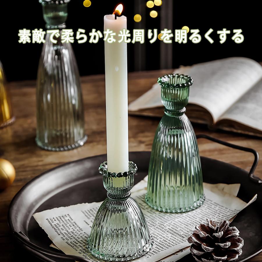 スクリスタルガラスキャンドルホルダーセット ティーライトホルダー
