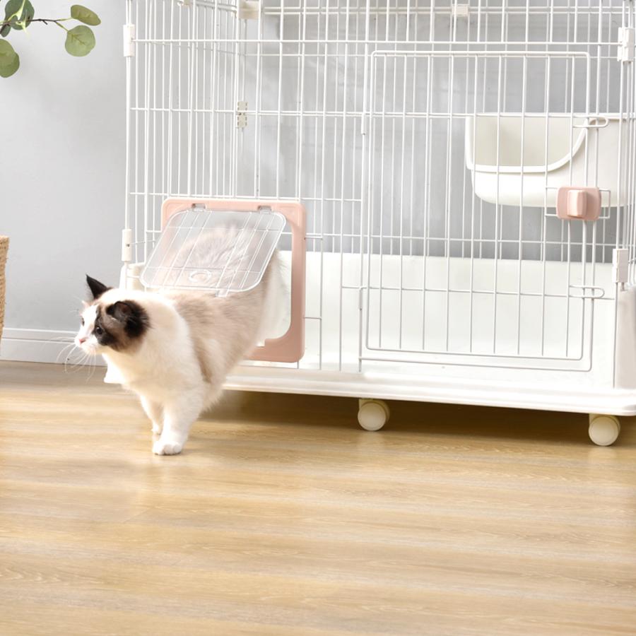 猫 ケージ キャットケージ 2段 ペットケージ キャスター付 猫
