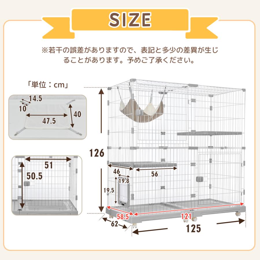猫 ケージ キャットケージ 2段 幅広設計 自由組み合わせ猫ドア付き【グレー】 Amazon.co.jp: Purlove 猫 ケージ キャットケージ 2段 幅広設計