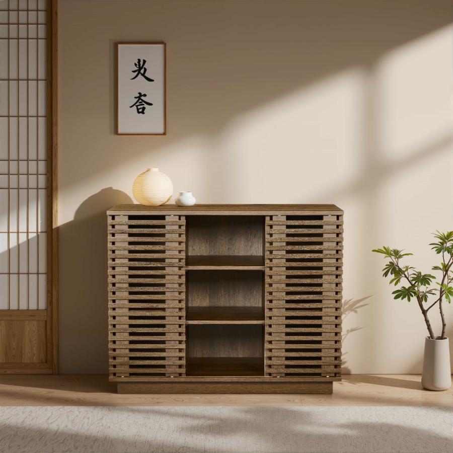 キャビネット サイドボード チェストラタン調 ラタン風 引き出し付き 大容量 キャビネット サイドボード チェストラタン調 ラタン風 引き出し付き