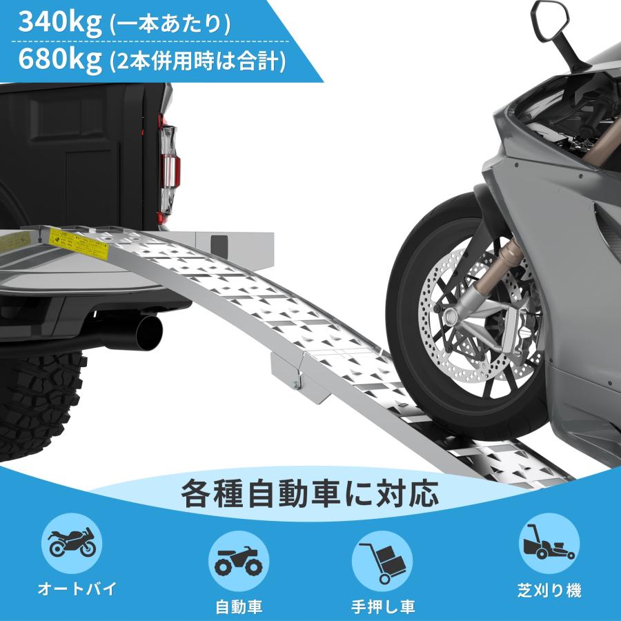 アルミラダー 折りたたみ アルミブリッジ ラダーレール 二つ折りタイプ