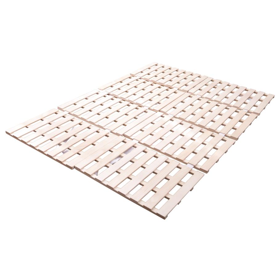 すのこベッド 折りたたみ 天然桐 四つ折り ベッドフレーム 木製 ダブル 4折桐 すのこベッド 折りたたみ 天然桐 四つ折り ベッドフレーム 木製