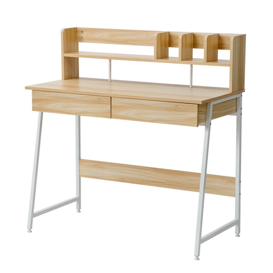 パソコンデスク 引き出し付き 収納台 ミシン台 学習机 勉強机 : Fine