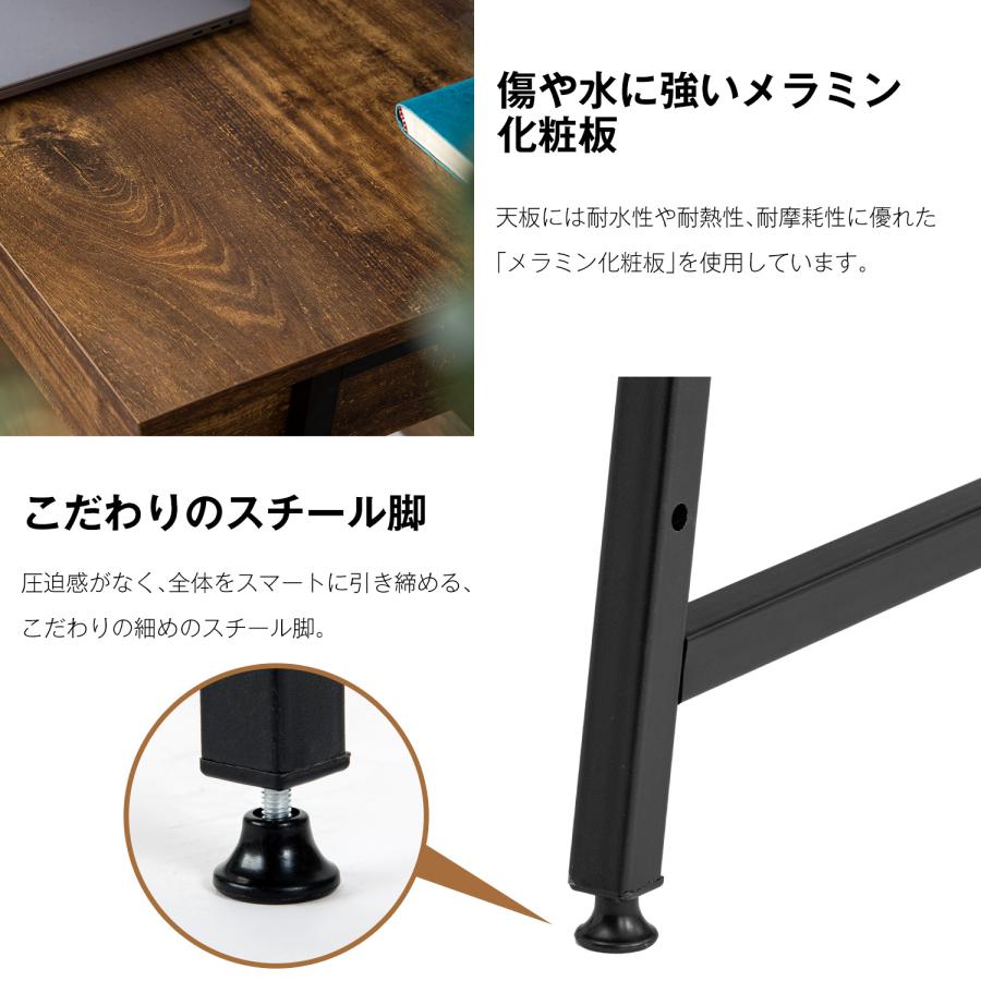 【人気商品】パソコンデスク引き出し付き幅100奥48 ( ブラック) 人気商品】パソコンデスク 引き出し付き 幅100*奥48 : Fine Life