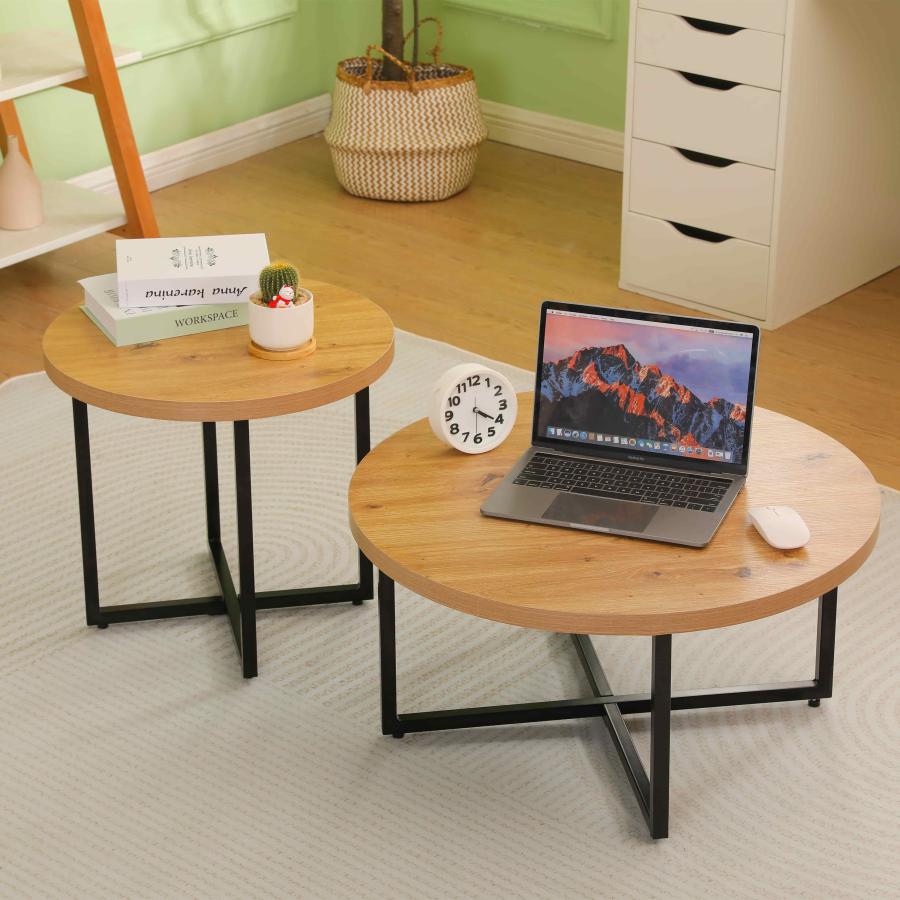 ナチュラルネストテーブルローテーブルセンターテーブルサイドテーブル丸円型テーブル 新作 ナチュラル ネストテーブル ローテーブル センターテーブル