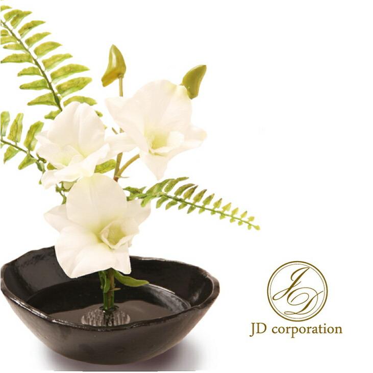 花雅シリーズ デンファレ 白 意匠登録デザイン デンファレ 和風アレンジ ギフト インテリア 生け花 いけばな J 051 ジェイディーブライダル 通販 Yahoo ショッピング