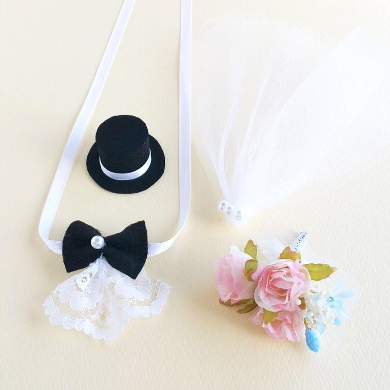 パーツセット 公式通販 S ウェディングパーツセット ぬいぐるみ用帽子 ぬいぐるみベール ウェルカムドール 手作りキット