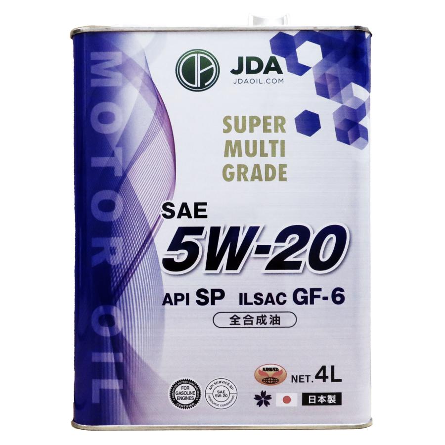 JDA エンジンオイル スーパーマルチグレードエンジンオイル 5W20 SP GF6 4L 全合成基油 5w20sp4l JDA
