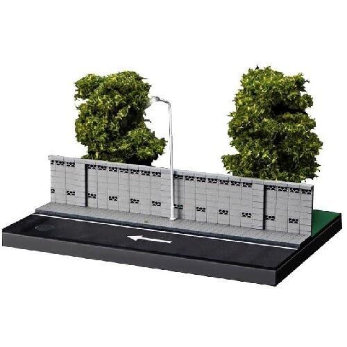 ジオラマ 収蔵家 1/64 壁沿い道路と緑地公園ジオラマ SCJ82032 : ANKGLIDPower