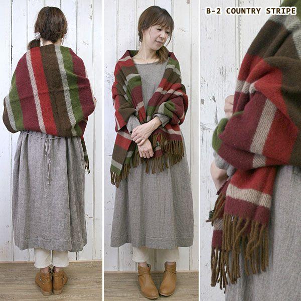 TWEED MILL（ツイードミル） ウールブランケット 大判ストール 2012A/W