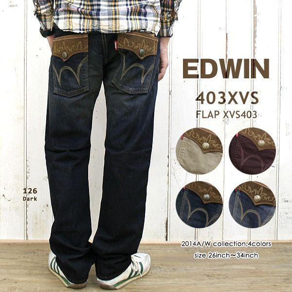 EDWIN(エドウイン/Men's) 403XVS FLAP XVフラップストレート(XVS403