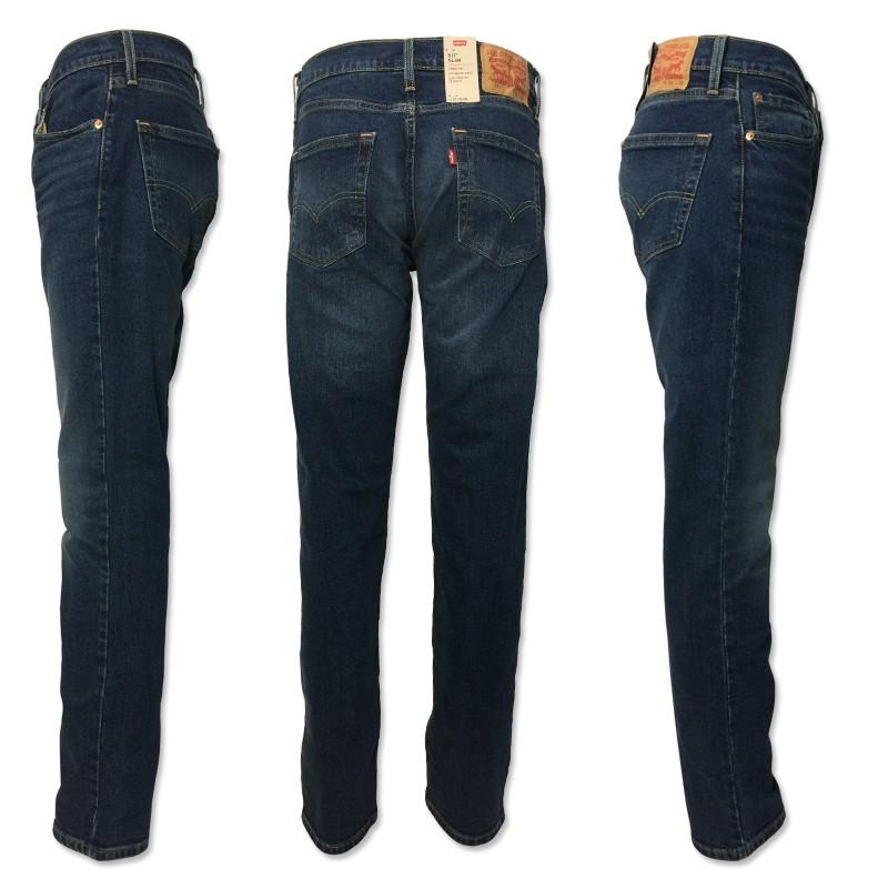 LEVI'S 511 リーバイス　スリム　ストレート　股上浅め　ストレッチ　ジーンズ　ミッドブルー　ダークブルー　ワンウォッシュ 04511｜jeans-shop-idol501｜02