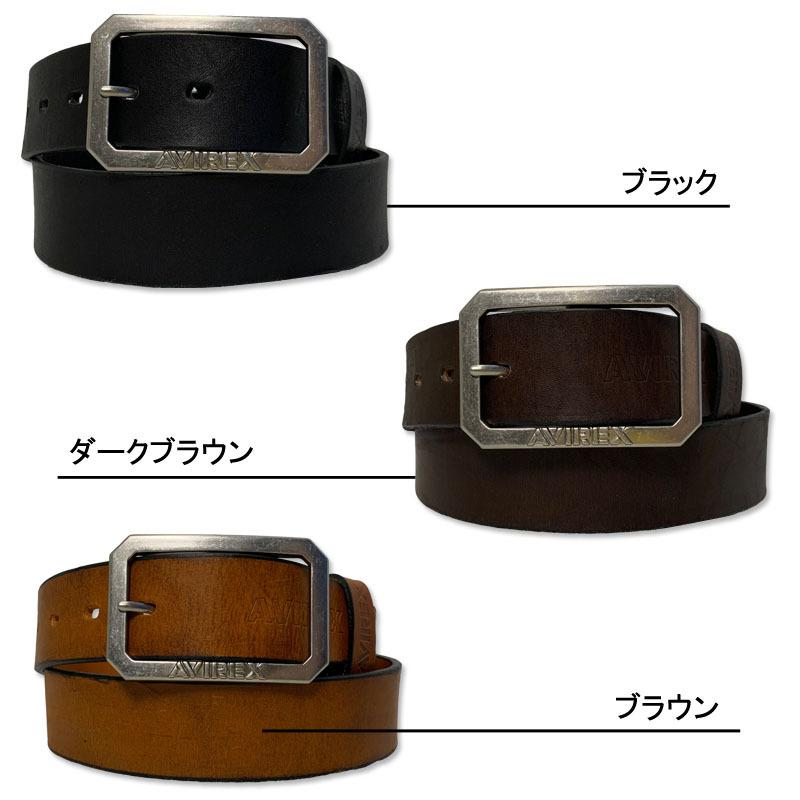 AVIREX アビレックス 本革 レザーベルト ロゴ 刻印 ギャリソン AVIREX アビレックス 本革 レザーベルト ロゴ 刻印 ギャリソン