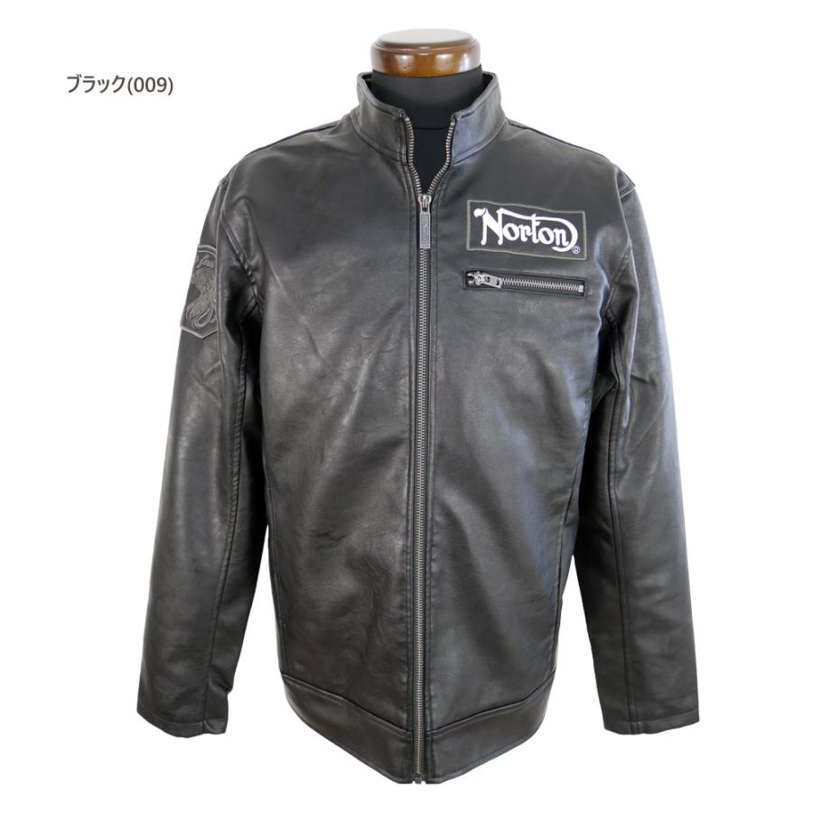 ノートン NORTON バイカー ライダー イギリス PUライダースジャケット 