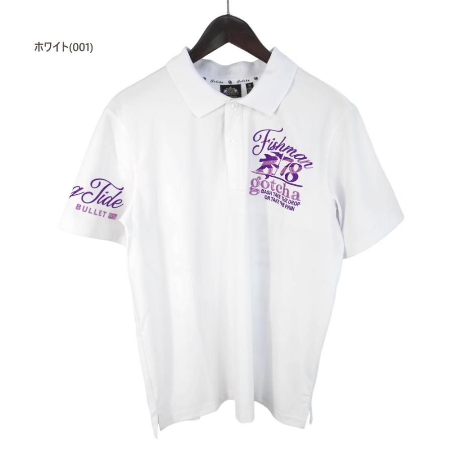 P6倍 ガッチャゴルフ ゴルフウェア デオドラントカルゼシャイニーフィッシュマンポロ 262gg1208（M/L/XL/XXL/XXXL寸：メンズ）GOTCHA GOLF 2026春夏 メール便_5