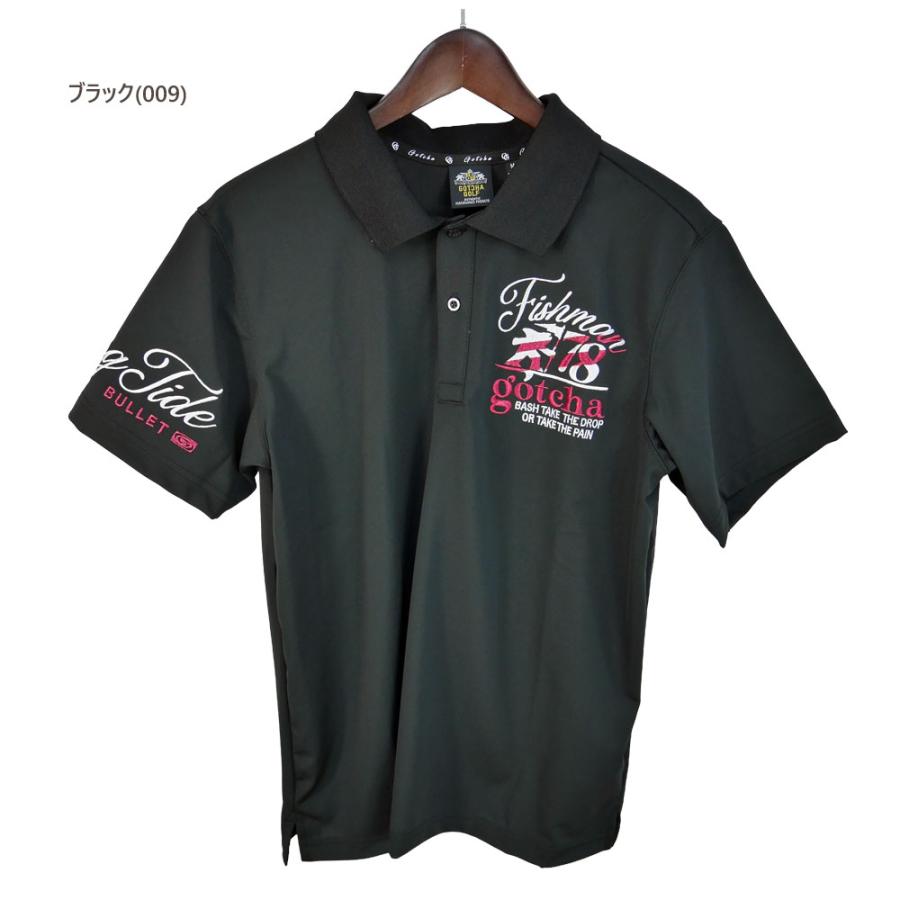 P6倍 ガッチャゴルフ ゴルフウェア デオドラントカルゼシャイニーフィッシュマンポロ 262gg1208（M/L/XL/XXL/XXXL寸：メンズ）GOTCHA GOLF 2026春夏 メール便_7