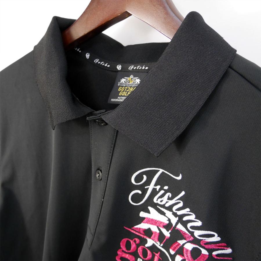P6倍 ガッチャゴルフ ゴルフウェア デオドラントカルゼシャイニーフィッシュマンポロ 262gg1208（M/L/XL/XXL/XXXL寸：メンズ）GOTCHA GOLF 2026春夏 メール便_8