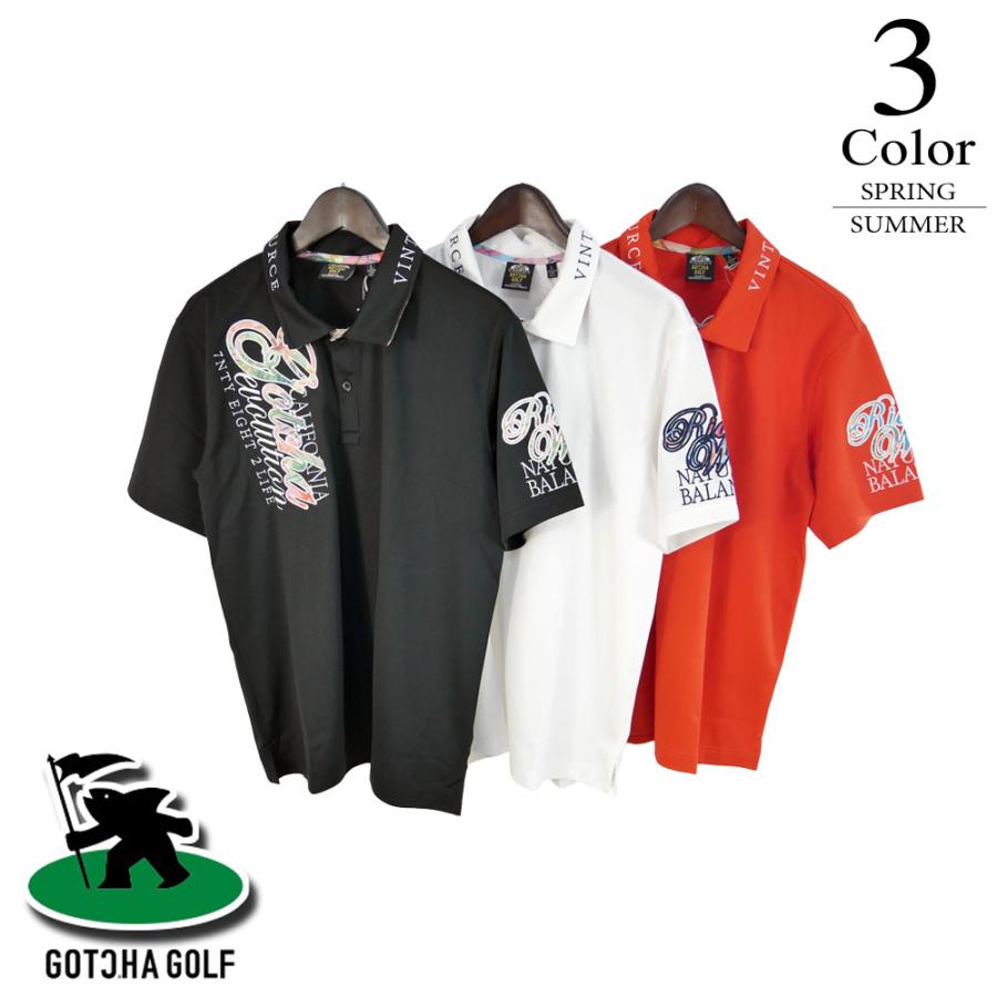 GOTCHA GOLF P6倍 ガッチャゴルフ ゴルフウェア ドライボタニカルロゴ