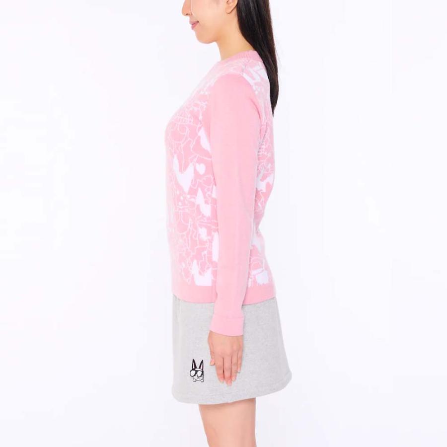 メール便・ゆうパケット MUスポーツ M.U SPORTS ゴルフウェア ジャカードセーター（40/42/44寸：レディース） 秋冬 55％OFF/SALE 701d6206の画像