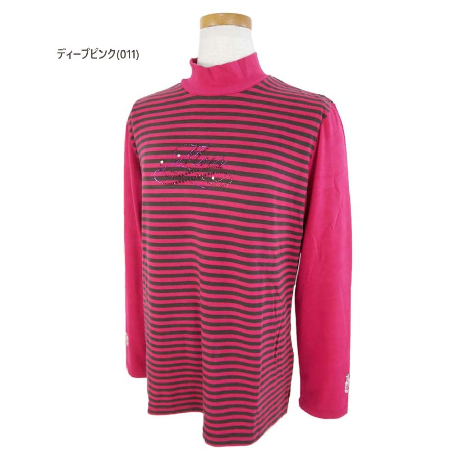 メール便・ゆうパケット MUスポーツ M.U SPORTS ゴルフウェア 長袖ハイネックシャツ（40/42/44寸：レディース） 秋冬 55％OFF/SALE 701d6446_6