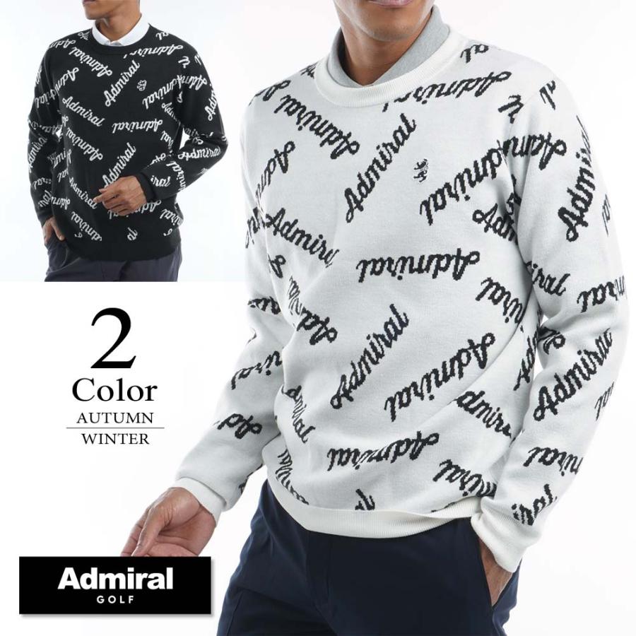 Admiral Golf アドミラルゴルフ GOLF ゴルフ クルーネックニット