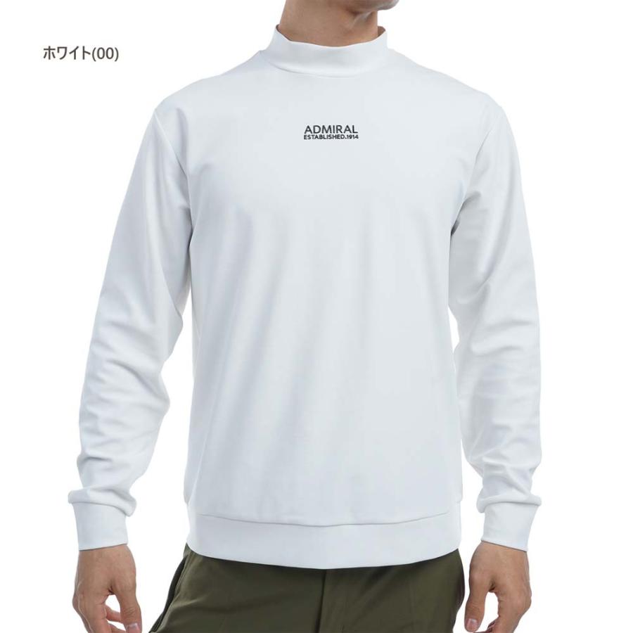 Admiral ゴルフシャツ L ホワイト モックネック Admiral Golf メール便
