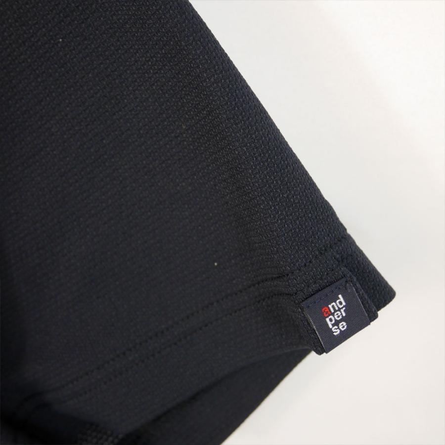 アンパスィ ゴルフウェア SWING DRY メッシュ半袖モックネックシャツ ams9566v2（M/L/LL寸：メンズ） 2026春夏 and per se メール便 爆買の画像