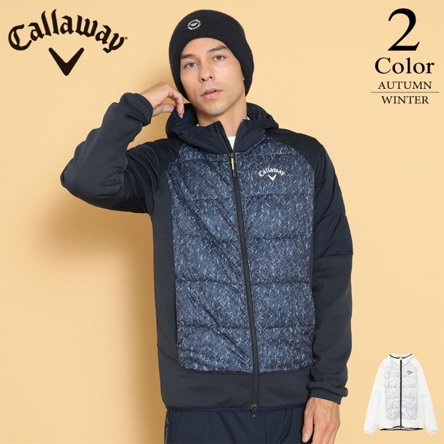 キャロウェイ ブルゾン Callaway キャロウェイ 中綿ジャケット 2WAY 赤