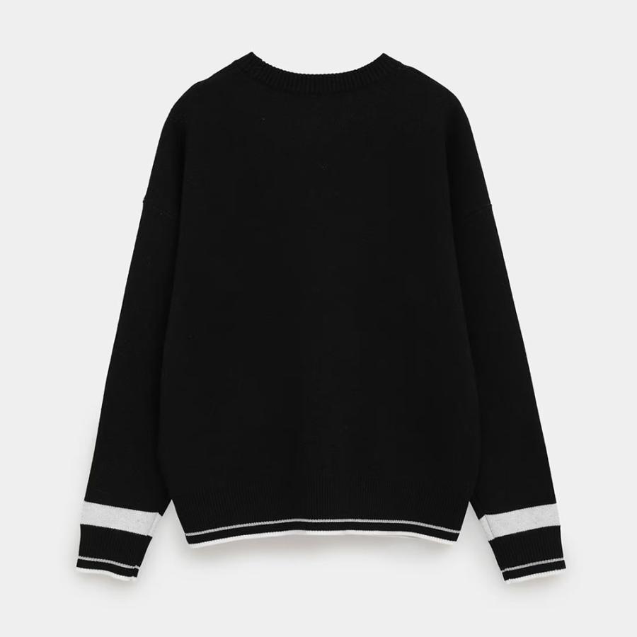 セール/40％OFFキャロウェイ ゴルフウェア クルーネック長袖ラインストーン付きニット c25218201（L寸：レディース） Callaway 2025秋冬 メール便_5